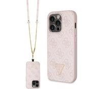 Guess Crossbody 4G Metal Logo - Coque iPhone 14 Pro (rose)