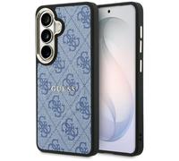 Étui Guess 4G Embossed Ring MagSafe pour Samsung Galaxy S26, bleu