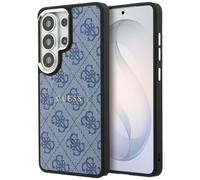 Étui Guess 4G Embossed Ring MagSafe pour Samsung Galaxy S26 Ultra, bleu