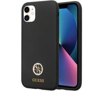 Étui Guess 4G Logo Strass pour iPhone 11/XR, noir