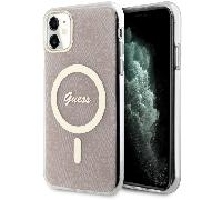 Étui Guess 4G MagSafe pour iPhone 11, rose