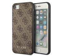 Étui Guess 4G Metal Gold Logo pour iPhone SE 2020/7/8, marron