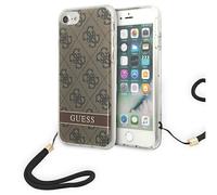 Étui Guess 4G Print Strap pour iPhone SE/7/8, marron