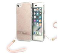 Étui Guess 4G Print Strap pour iPhone SE/7/8, rose