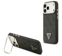 Etui Guess 4G PU Triangle Logo & Stand Camera Magsafe do iPhone 17 Pro Max czarny