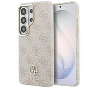 Étui Guess 4G Rhinestone Ring MagSafe pour Samsung Galaxy S26 Ultra, rose