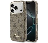Étui Guess 4G Script MagSafe pour iPhone 17 Pro, marron