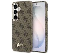 Étui Guess 4G Script MagSafe pour Samsung Galaxy S26, marron