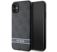 Étui Guess 4G Stripe pour iPhone 11, gris