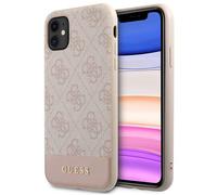 Étui Guess 4G Stripe pour iPhone 11, rose