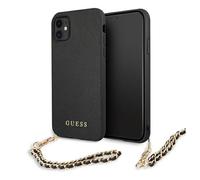 Etui Guess do iPhone 11 6,1 czarny Saffiano Chain