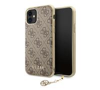 Etui Guess do iPhone 11 br?zowy 4G Charms Collection