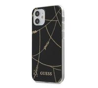 Etui Guess do iPhone 12 mini 5,4 czarny Gold Chain Collection