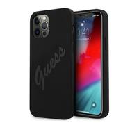 Etui Guess do iPhone 12 Pro Max 6,7 czarny Script Vintage