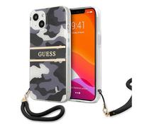 Etui Guess do iPhone 13 6,1 czarny Camo Strap Collection