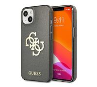 Guess GUHCP13SPCUGL4GBK Coque pour iPhone 13 Mini 5,4" Noir pailleté 4G Big Logo