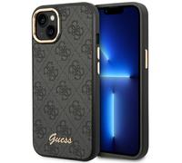 Etui Guess do iPhone 14 Plus 6,7 czarny/black hard case 4G Vintage Gold Logo