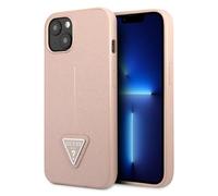 Etui Guess do iPhone 14 Plus 6,7 ró?owy/pink hardcase SaffianoTriangle Logo
