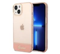 Etui Guess do iPhone 14 Plus 6,7 ró?owy/pink hardcase Translucent