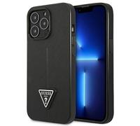 Etui Guess do iPhone 14 Pro 6,1 czarny/black hardcase SaffianoTriangle Logo