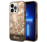Etui Guess do iPhone 14 Pro 6,1 ochre hardcase Porcelain Collection