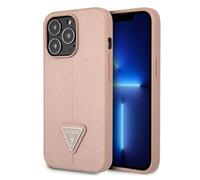 Etui Guess do iPhone 14 Pro 6,1 ró?owy/pink hardcase SaffianoTriangle Logo