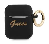 Étui Guess en silicone noir style vintage pour AirPods 1