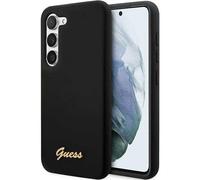 Étui Guess en silicone Vintage Gold Logo pour Samsung S23
