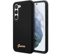 Étui Guess en silicone Vintage Gold Logo pour Samsung S23+