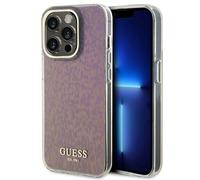 Étui Guess Faceted Mirror Disco pour iPhone 15 Pro Max, rose