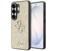 Étui Guess Fixed Glitter Big 4G Metal Logo pour Samsung Galaxy S26 Ultra, doré