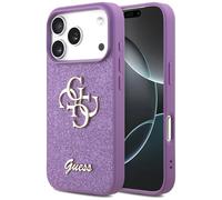 Étui Guess Fixed Glitter Big 4G pour iPhone 17 Pro violet