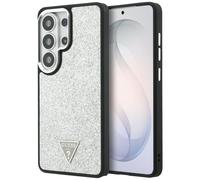 Étui Guess Fixed Glitter Triangle MagSafe pour Samsung Galaxy S26 Ultra, argenté