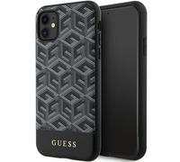 Étui Guess GCube Stripes MagSafe pour iPhone 11, noir