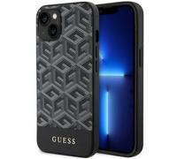 Étui Guess GCube Stripes MagSafe pour iPhone 14, noir