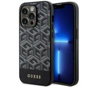 Étui Guess GCube Stripes MagSafe pour iPhone 14 Pro, noir