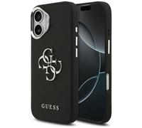CG MOBILE Guess Grained Grand logo classique 4G Coque pour iPhone 17 (noir)