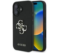 CG MOBILE Guess Grained Big 4G Logo Small Classic Logo Coque pour iPhone 16 Pro (vert)