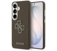 Étui Guess Grained Big 4G Metal Logo pour Samsung Galaxy S26, marron