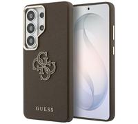 Étui Guess Grained Big 4G Metal Logo pour Samsung Galaxy S26 Ultra, marron