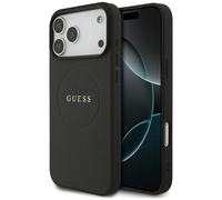 Étui Guess Grained Ring MagSafe pour iPhone 17 Pro Max noir
