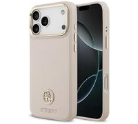 Étui Guess Grained Strass Logo MagSafe pour iPhone 17 Pro Max rose