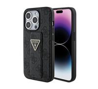 Coque pour iPhone 15 Pro Max - Grip Stand 4G Triangle Triangle Strass (GUHCP15XPPGGS4TDK) - Noir