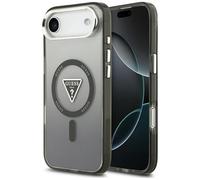Etui Guess IML Gradient Triangle Logo MagSafe do iPhone Air czarny