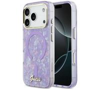 Étui Guess IML Shell Script Metal MagSafe pour iPhone 17 Pro Max violet