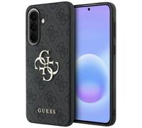 Étui Guess Leather 4G Metal Logo pour Samsung Galaxy A57 5G, noir