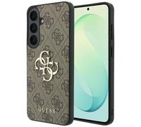 Étui Guess Leather 4G Metal Logo pour Samsung Galaxy S26 FE, marron