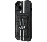 Étui Guess MagSafe pour iPhone 15 avec portefeuille, noir