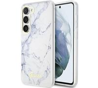 Étui Guess Marble pour Samsung Galaxy S23+, blanc