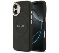 Étui Guess Peony Hot Stamp MagSafe pour iPhone 17, noir